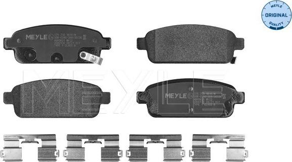 Meyle 025 250 9616/W - Set placute frana,frana disc aaoparts.ro