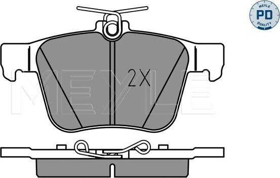 Meyle 025 250 0916/PD - Set placute frana,frana disc aaoparts.ro