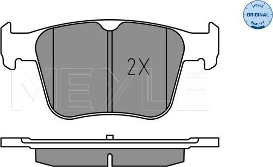 Meyle 025 250 0916 - Set placute frana,frana disc aaoparts.ro