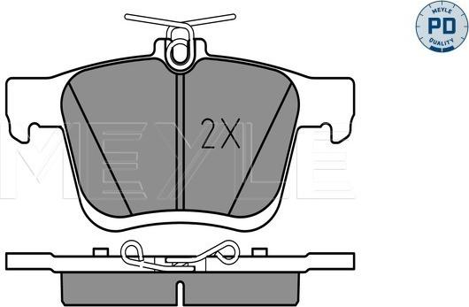 Meyle 025 250 0816/PD - Set placute frana,frana disc aaoparts.ro