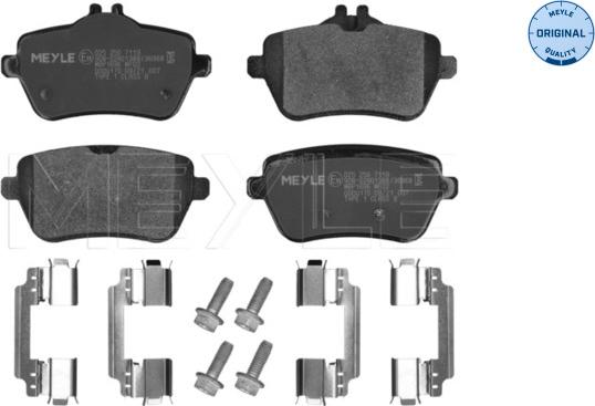 Meyle 025 250 7119 - Set placute frana,frana disc aaoparts.ro