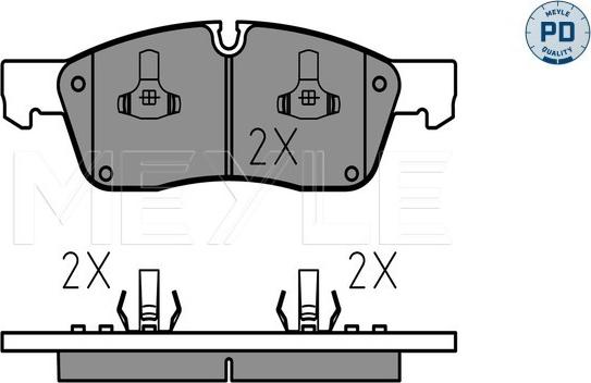 Meyle 025 251 9021/PD - Set placute frana,frana disc aaoparts.ro