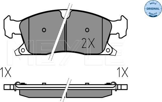 Meyle 025 251 9021 - Set placute frana,frana disc aaoparts.ro