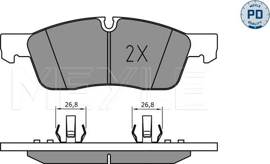 Meyle 025 251 9219/PD - Set placute frana,frana disc aaoparts.ro