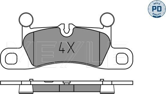 Meyle 025 251 4316/PD - Set placute frana,frana disc aaoparts.ro