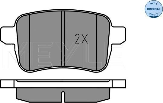 Meyle 025 251 5617 - Set placute frana,frana disc aaoparts.ro