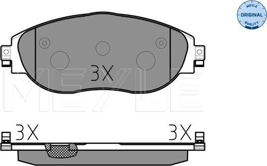 Meyle 025 251 1720/W - Set placute frana,frana disc aaoparts.ro