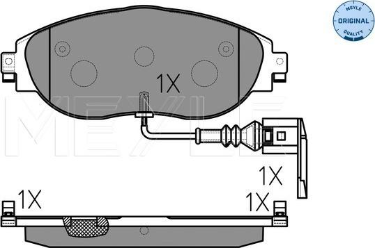 Meyle 025 251 1720/W - Set placute frana,frana disc aaoparts.ro