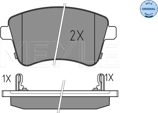 Meyle 025 251 8419/W - Set placute frana,frana disc aaoparts.ro