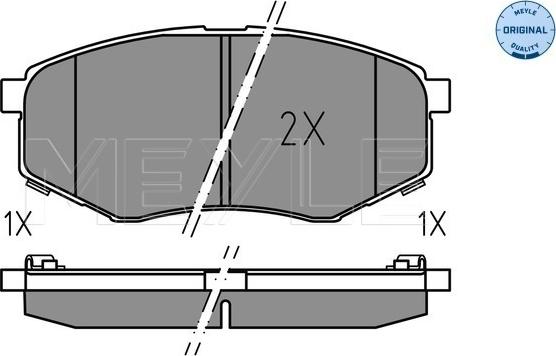 Meyle 025 251 8718 - Set placute frana,frana disc aaoparts.ro