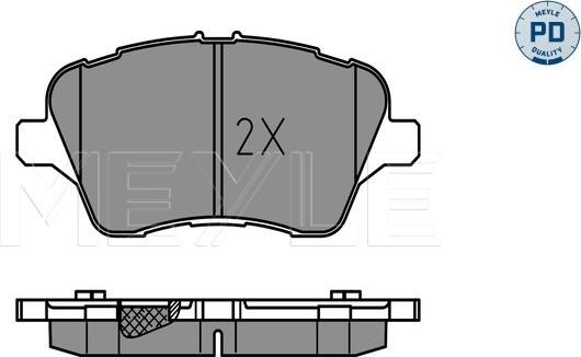 Meyle 025 251 3417/PD - Set placute frana,frana disc aaoparts.ro