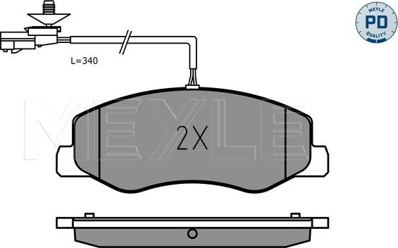 Meyle 025 251 7218/PD - Set placute frana,frana disc aaoparts.ro