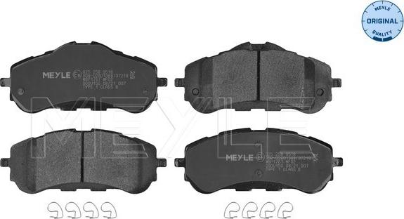 Meyle 025 258 9518 - Set placute frana,frana disc aaoparts.ro