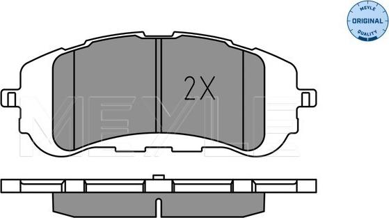 Meyle 025 258 9518 - Set placute frana,frana disc aaoparts.ro