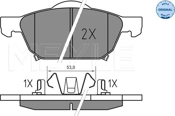 Meyle 025 258 0417 - Set placute frana,frana disc aaoparts.ro