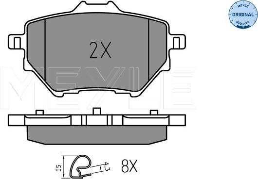 Meyle 025 258 3917 - Set placute frana,frana disc aaoparts.ro