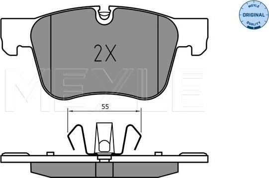 Meyle 025 258 3417 - Set placute frana,frana disc aaoparts.ro