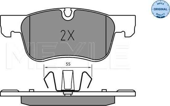 Meyle 025 258 3617 - Set placute frana,frana disc aaoparts.ro