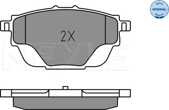 Meyle 025 258 2717 - Set placute frana,frana disc aaoparts.ro