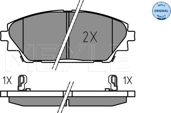 Meyle 025 258 7516 - Set placute frana,frana disc aaoparts.ro