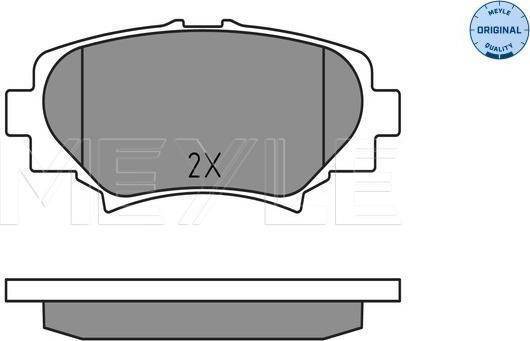 Meyle 025 258 7814 - Set placute frana,frana disc aaoparts.ro