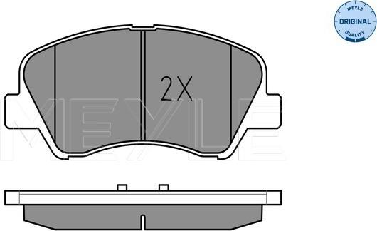 Meyle 025 253 4818 - Set placute frana,frana disc aaoparts.ro