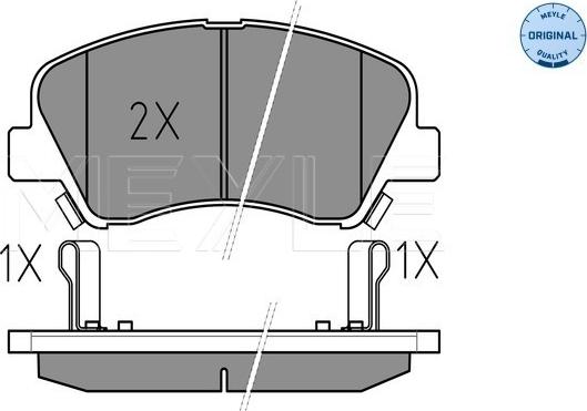 Meyle 025 253 4818 - Set placute frana,frana disc aaoparts.ro