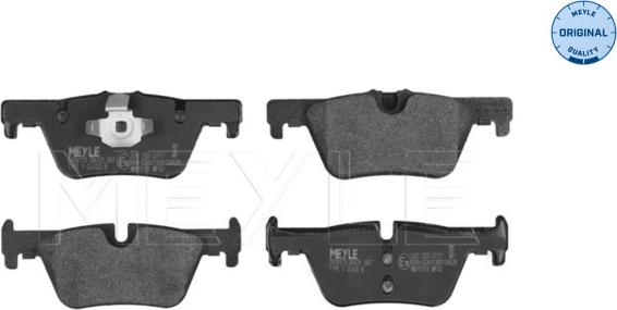 Meyle 025 253 0717 - Set placute frana,frana disc aaoparts.ro