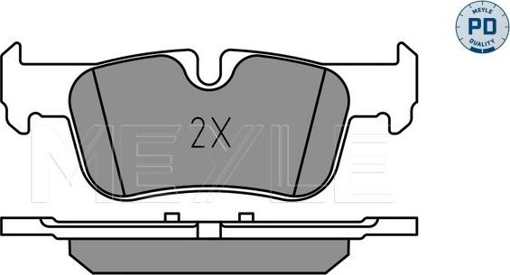 Meyle 025 253 3116/PD - Set placute frana,frana disc aaoparts.ro