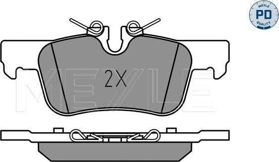 Meyle 025 253 3116/PD - Set placute frana,frana disc aaoparts.ro