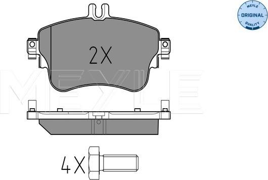 Meyle 025 253 2619 - Set placute frana,frana disc aaoparts.ro