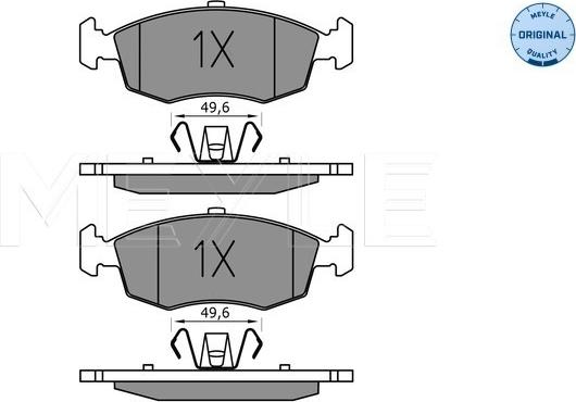 Meyle 025 253 2317 - Set placute frana,frana disc aaoparts.ro