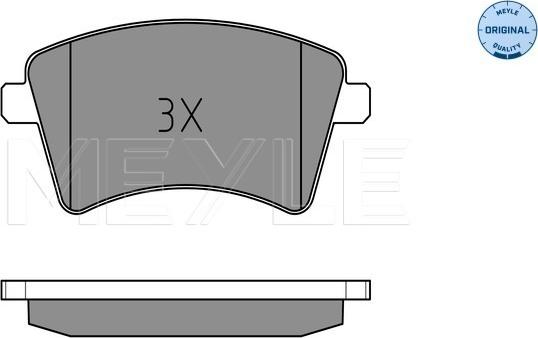 Meyle 025 252 9118 - Set placute frana,frana disc aaoparts.ro