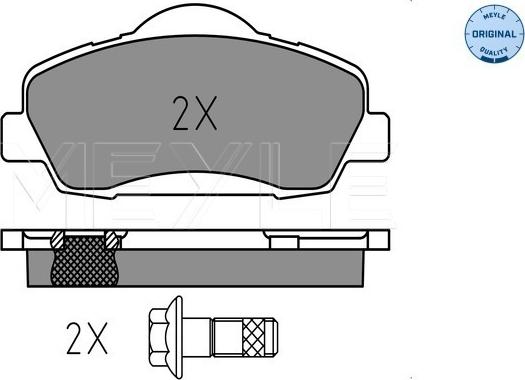 Meyle 025 252 5118 - Set placute frana,frana disc aaoparts.ro