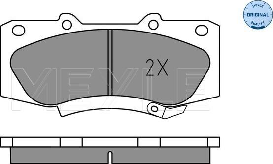 Meyle 025 252 0917 - Set placute frana,frana disc aaoparts.ro