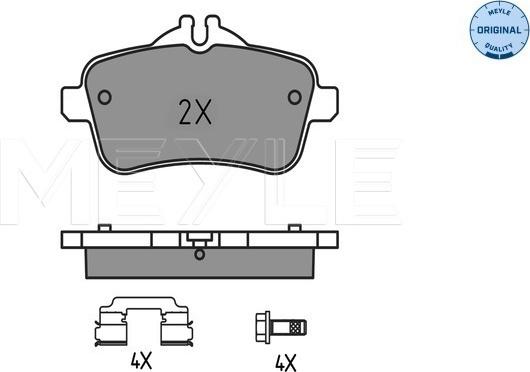 Meyle 025 252 1618 - Set placute frana,frana disc aaoparts.ro