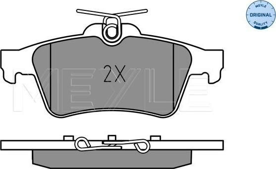 Meyle 025 252 1817 - Set placute frana,frana disc aaoparts.ro