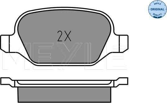 Meyle 025 252 3717 - Set placute frana,frana disc aaoparts.ro