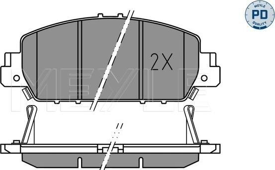 Meyle 025 257 9216/PD - Set placute frana,frana disc aaoparts.ro