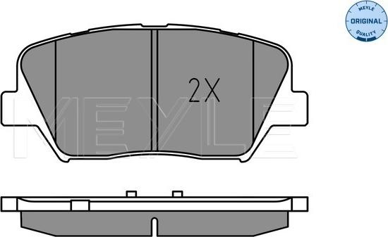 Meyle 025 257 5717 - Set placute frana,frana disc aaoparts.ro