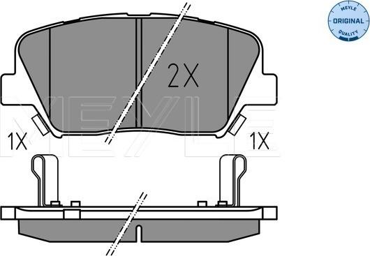 Meyle 025 257 5717 - Set placute frana,frana disc aaoparts.ro