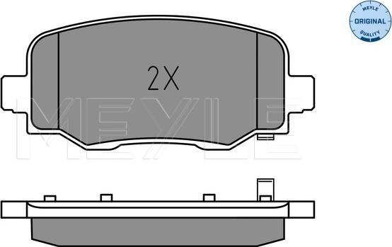 Meyle 025 257 3418 - Set placute frana,frana disc aaoparts.ro