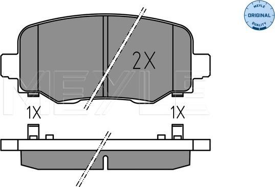 Meyle 025 257 3318 - Set placute frana,frana disc aaoparts.ro