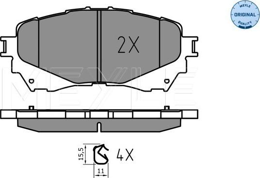 Meyle 025 257 2516 - Set placute frana,frana disc aaoparts.ro