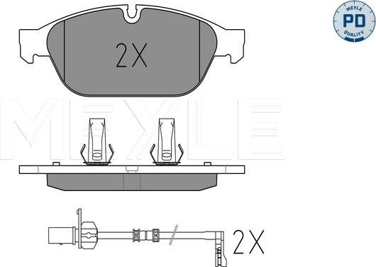 Meyle 025 261 5820/PD - Set placute frana,frana disc aaoparts.ro