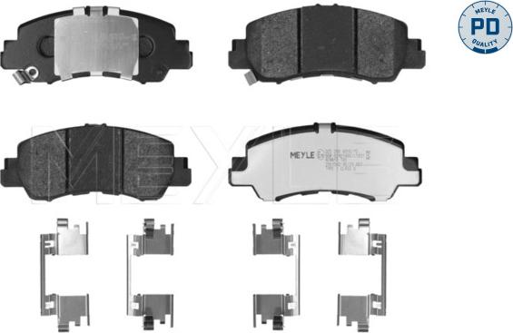 Meyle 025 209 4916/PD - Set placute frana,frana disc aaoparts.ro