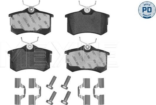 Meyle 025 209 6117/PD - Set placute frana,frana disc aaoparts.ro