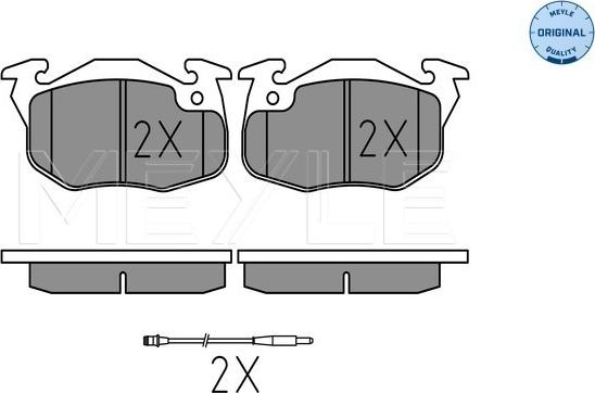 Meyle 025 209 0518/W - Set placute frana,frana disc aaoparts.ro