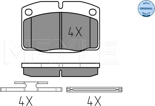 Meyle 025 209 3915 - Set placute frana,frana disc aaoparts.ro