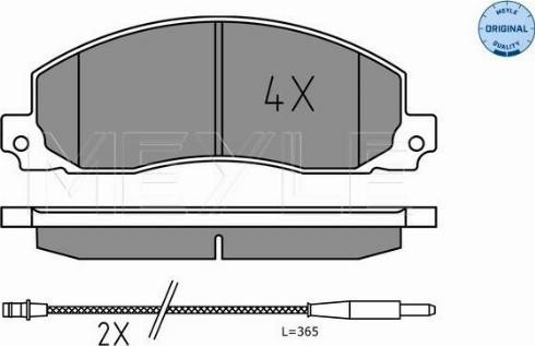 Meyle 025 209 2619 - Set placute frana,frana disc aaoparts.ro